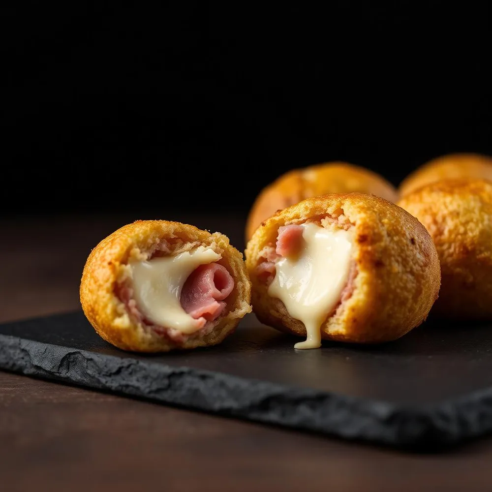 Bolinha de Presunto e Queijo